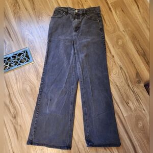 PacSun Charcoal Stretch Wide Leg Denim Jeans, Size 28